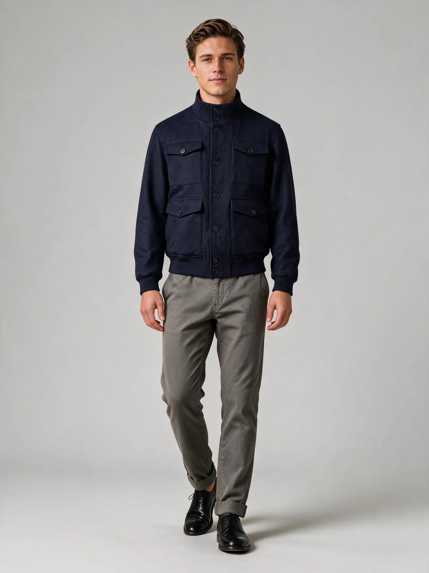 Navy bomber jacket from House of Vinterberg