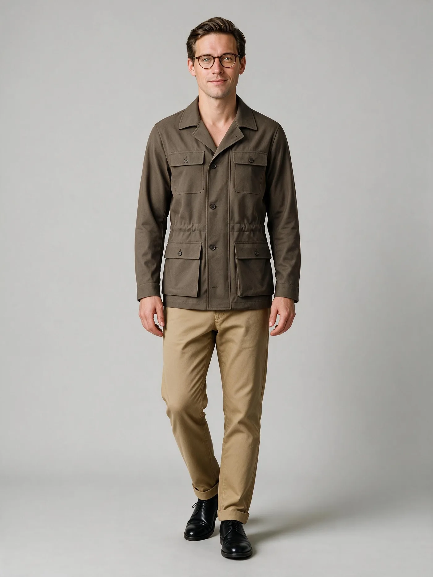 Khakigrøn field jacket fra House of Vinterberg