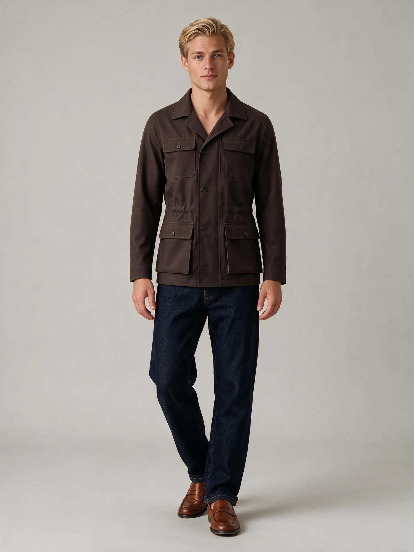 Dark brown field jacket from House of Vinterberg