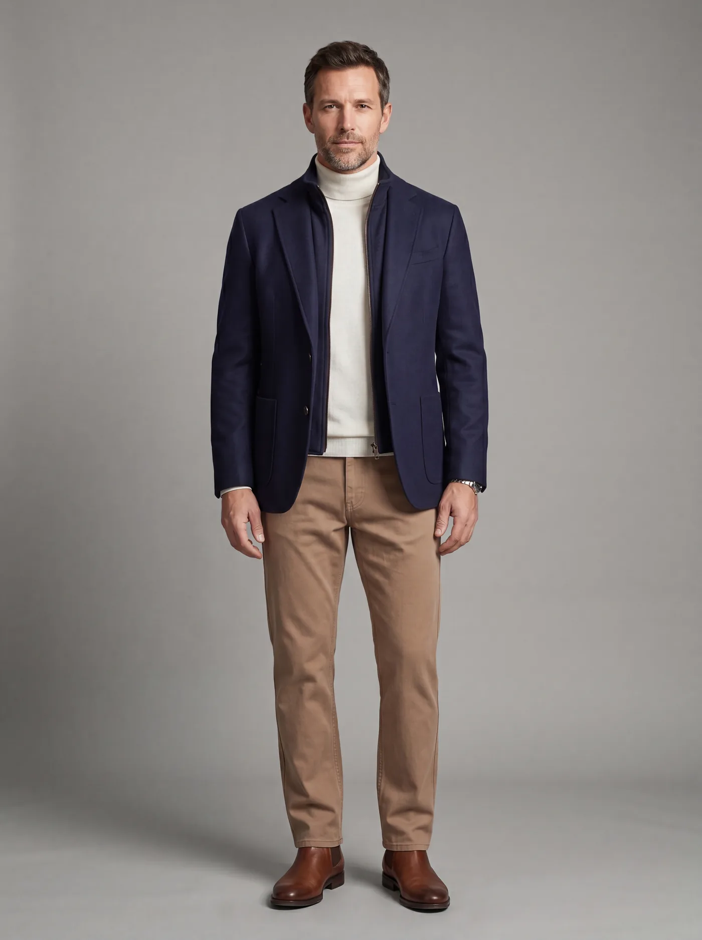 Navy hybrid jacket from House of Vinterberg