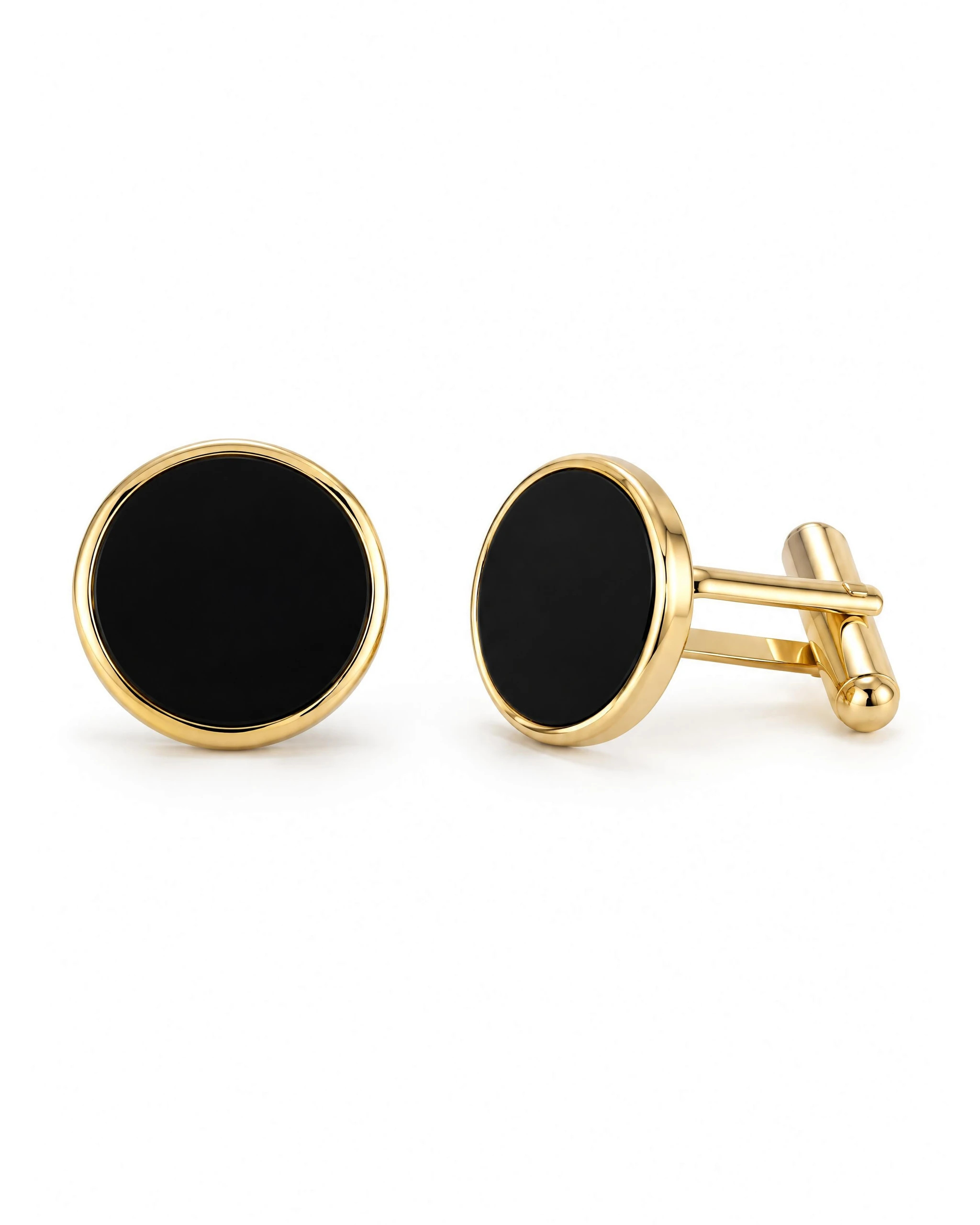 Manchetknapper i guld & onyx fra House of Vinterberg