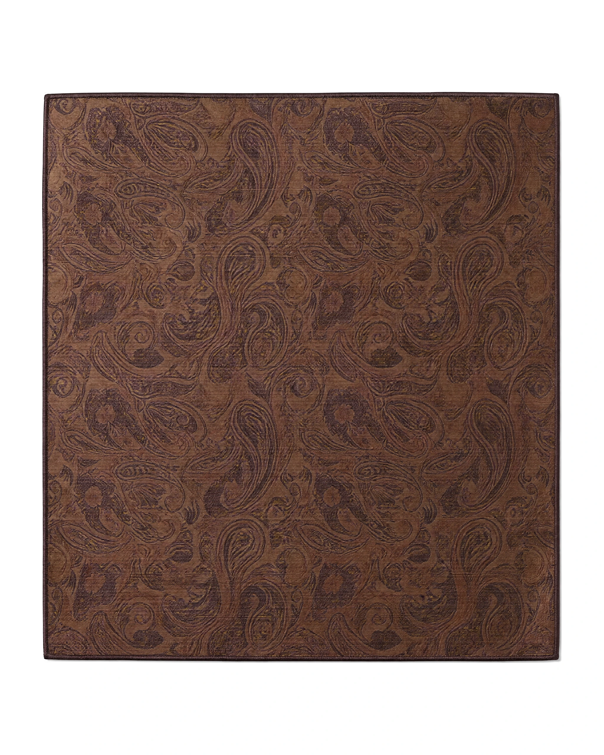 Brown paisley silk pocket square from House of Vinterberg