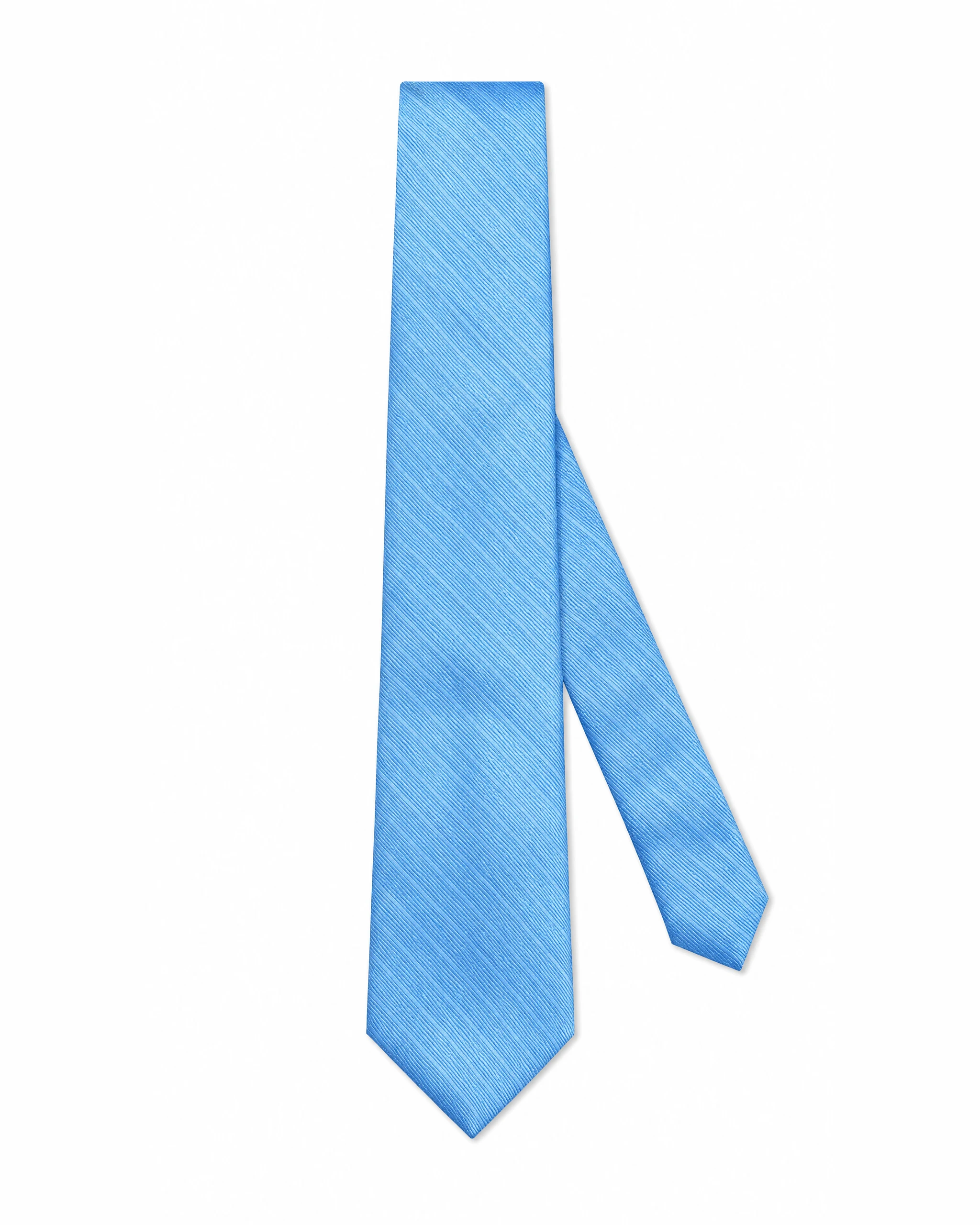 Light blue fine weave silk tie from House of Vinterberg
