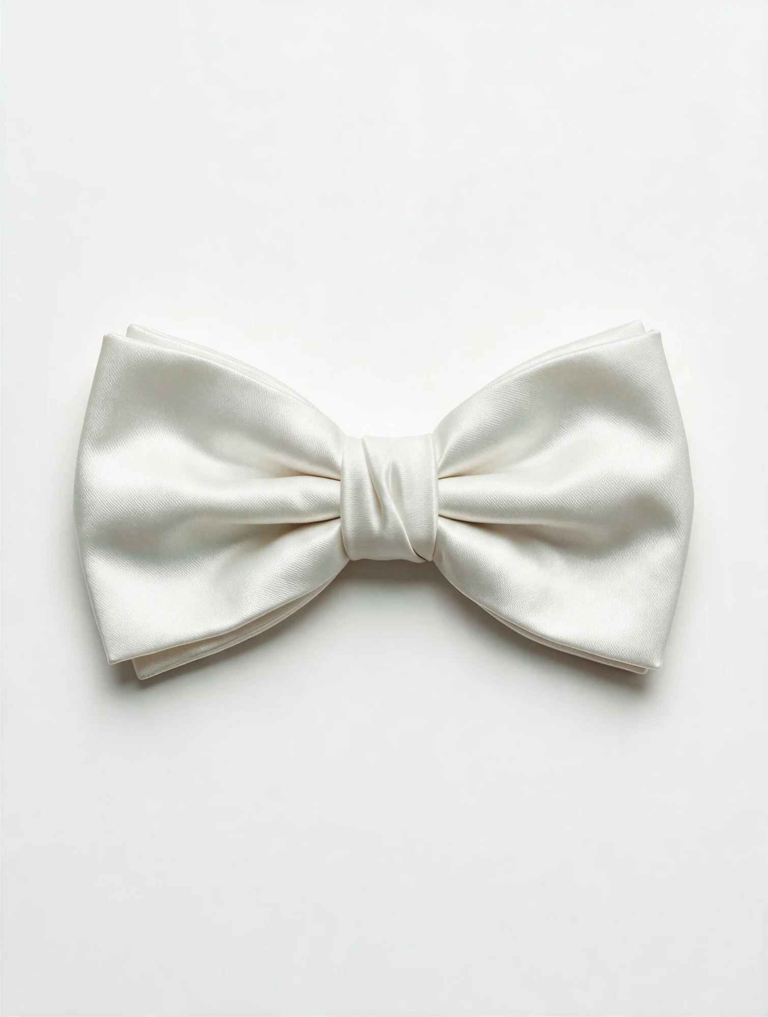 White silk bow tie from House of Vinterberg